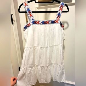 NWT Francescas White 3 tier sundress with liner